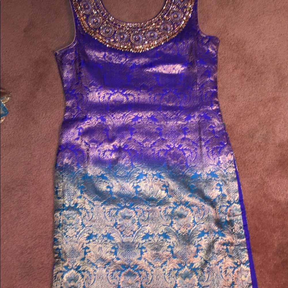 Indian Formal Wear Kameez with Palazzo-like pants